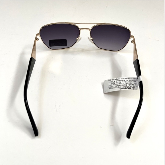 New GUESS Double Bridge Aviator Sunglasses GO00081 Classic Black Lens Gold
